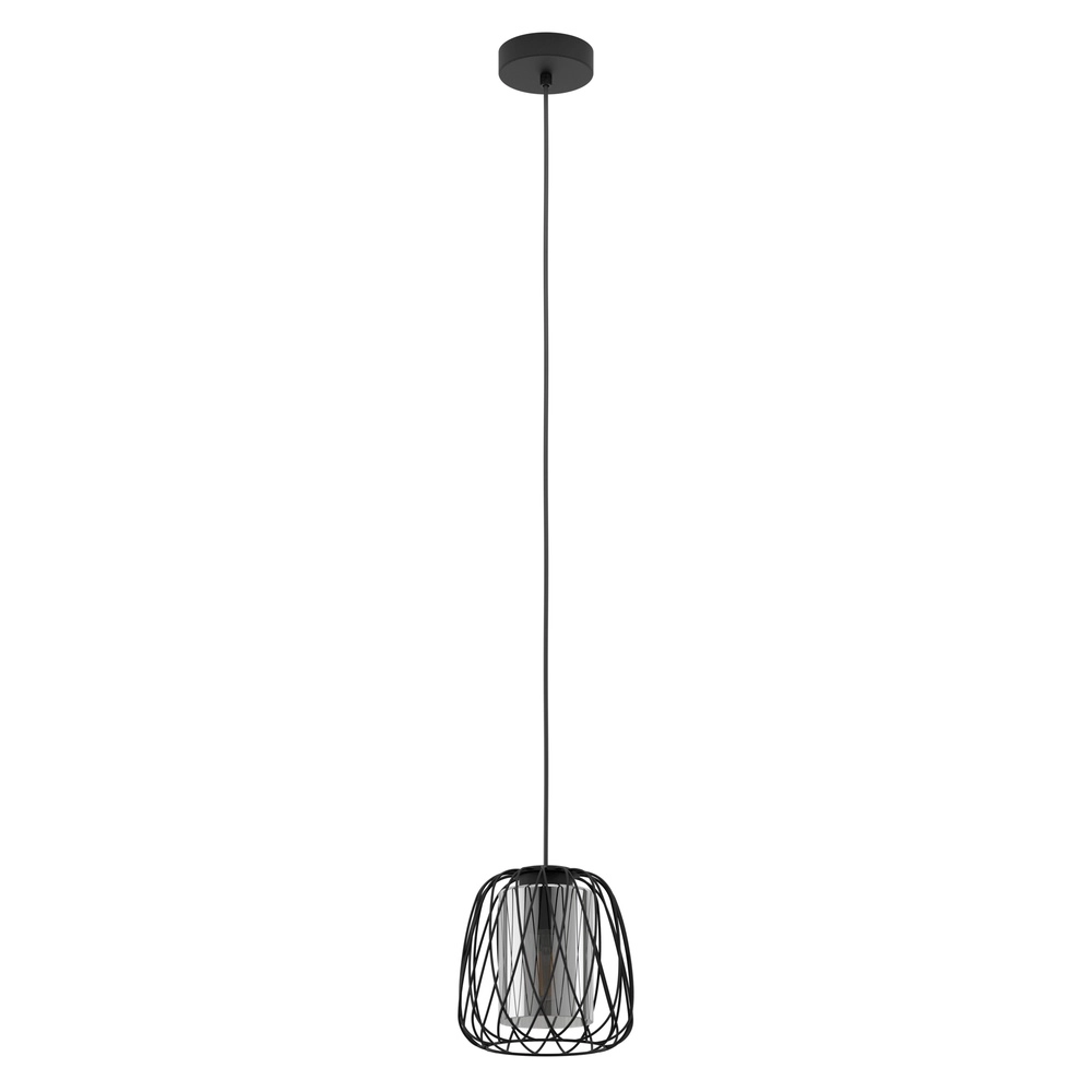 Draad hanglamp Floresta Ø 20cm - met smoke glas