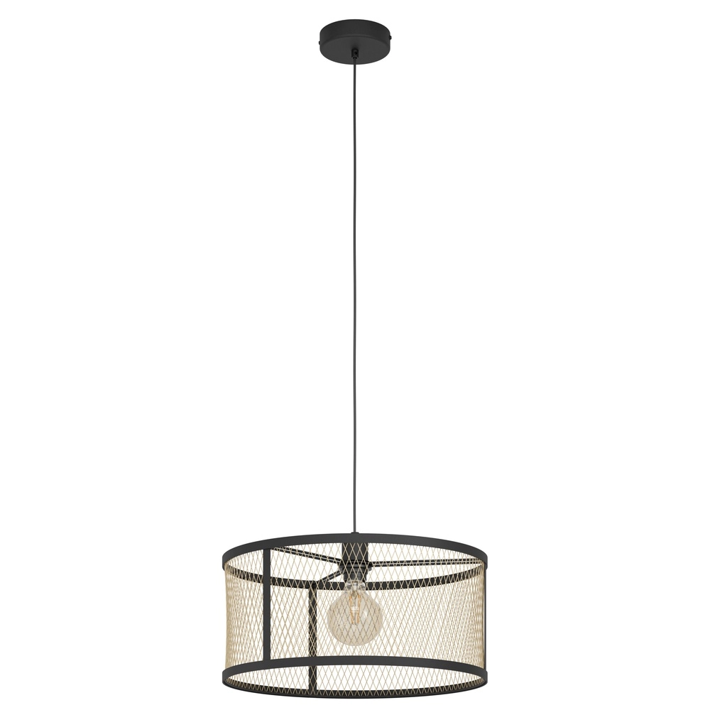 Eetkamer hanglamp Dellow Ø 45cm - zwart met goud