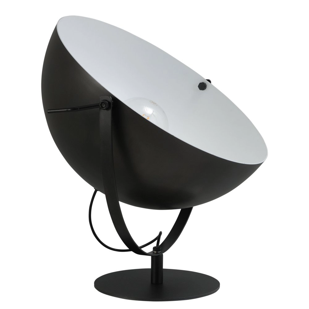Zwarte Industria Uplighter 50cm zwart met wit Zwarte Industria Uplighter 50cm zwart met wit