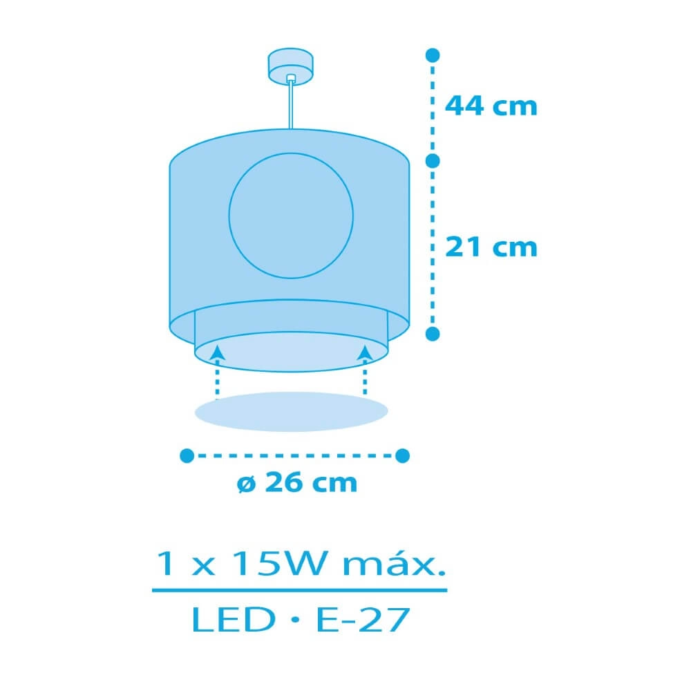 Kinderkamer hanglamp Pirate Island Ø 26cm Dalber 8420406606521