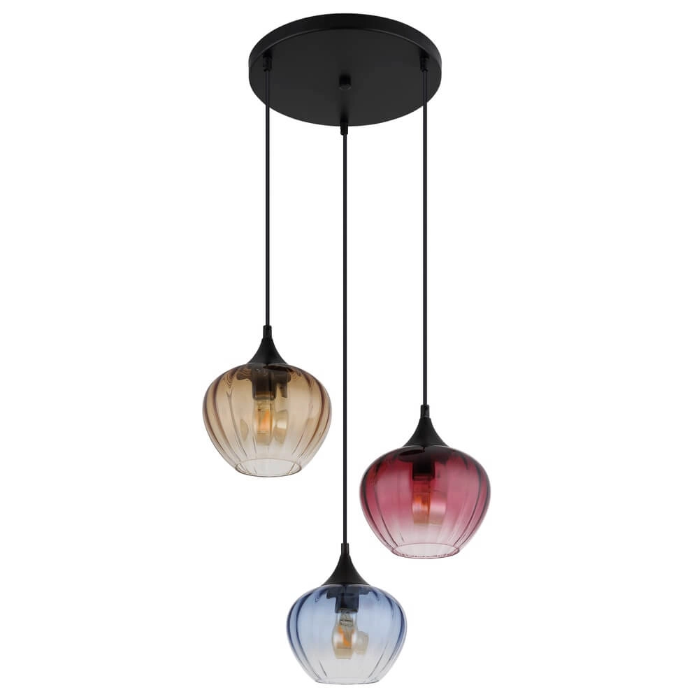 Hanglamp Sander 3-lichts rond Globo 9007371468591