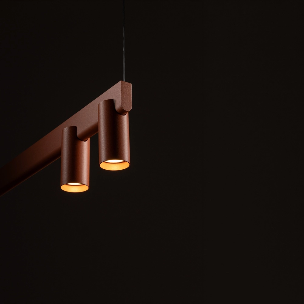 Design hanglamp Fourty 7-lichts terracotta Lyora 5903139124232