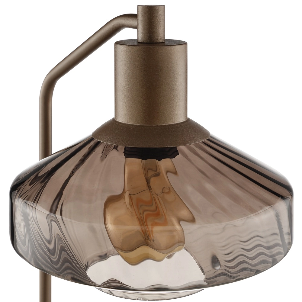 Unieke tafellamp Lyn koffie bruin Brilliant 4004353476976