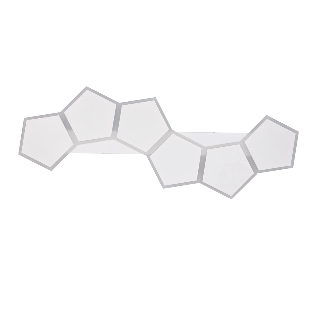 Unieke plafondlamp Zaya M wit Trio 4017807682991