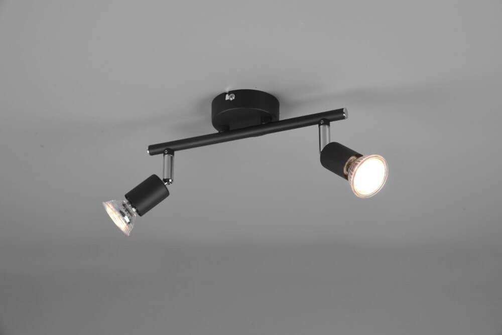 Spot Paris 2-lichts zwart Trio 4017807505047