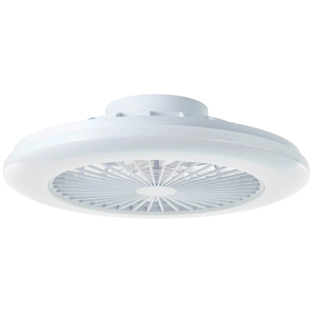 Witte ventilator Salerno met RGB functie Brilliant 4004353433238