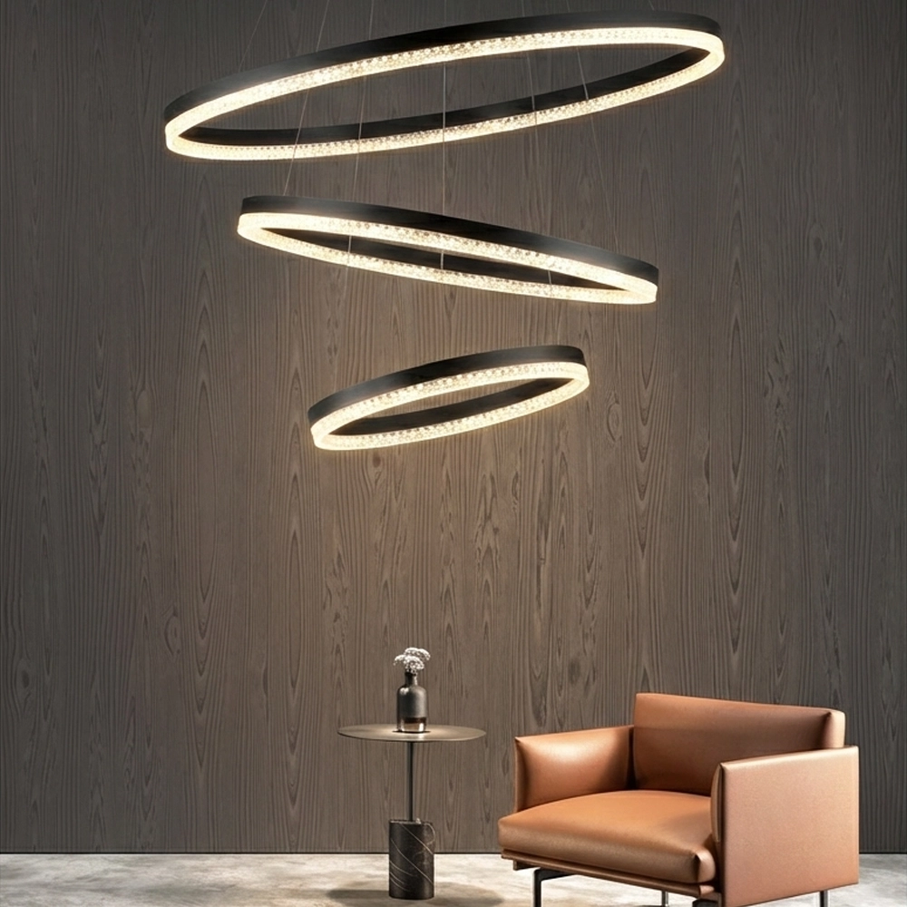 Hanglamp Adria zwart Ø 80cm