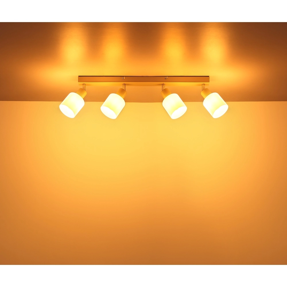 4-lichts plafondspot Trent zand bruin Globo 9007371566976