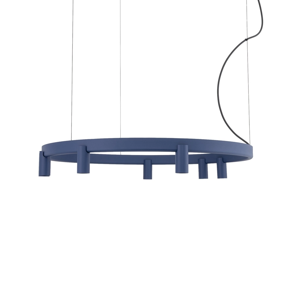 Design hanglamp Fourty marine blauw Ø 80cm Lyora 5903139122832