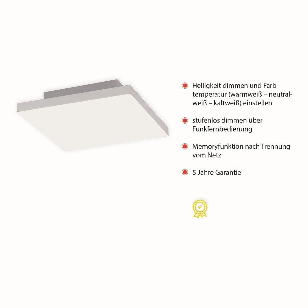 Led paneel Canvas 17w - 2700-5000K - 30cm wit Just Light 4043689967383