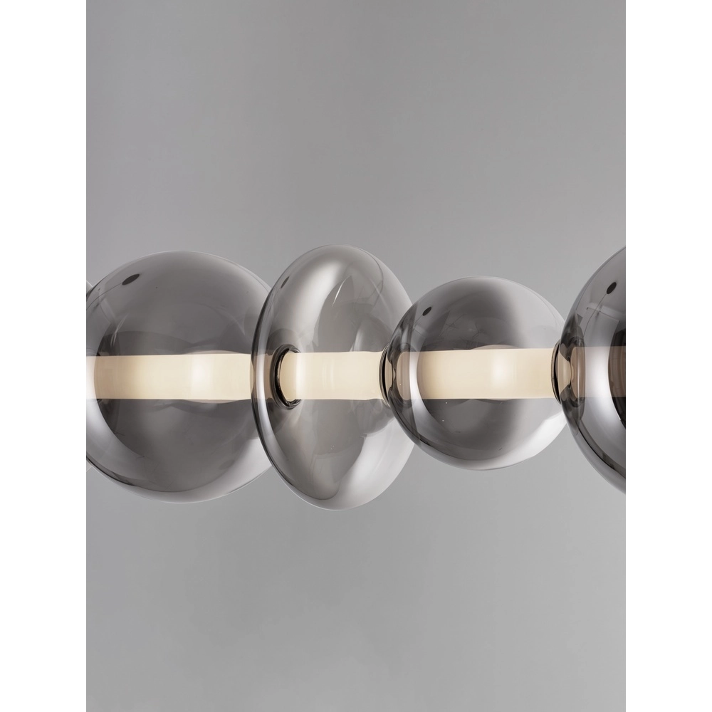 Hanglamp Bally smoke glas horizontaal Lyora 5212017449184