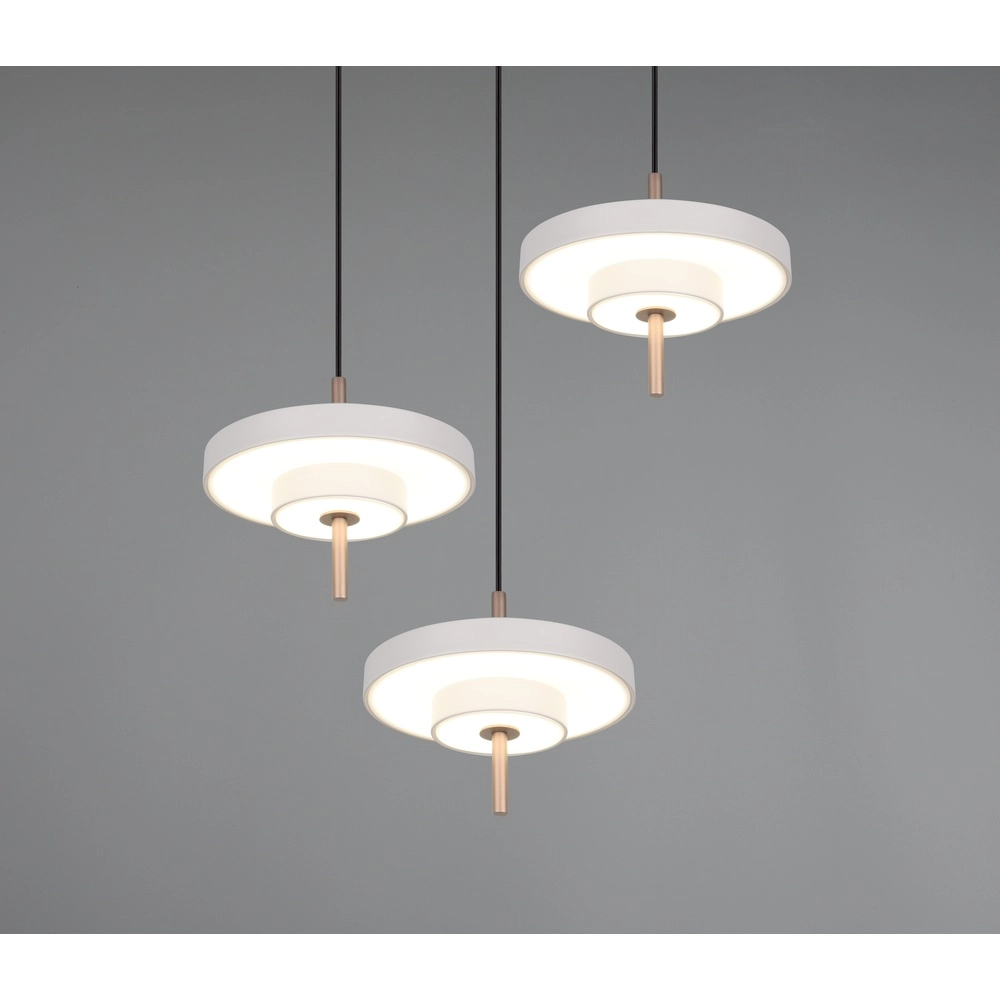 3-lichts hanglamp Keaton rond wit Trio 4017807655407