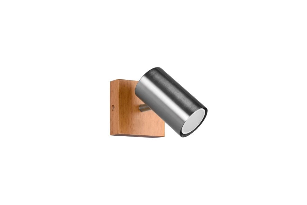 Landelijk wandspotje Marley zwart met RVS Trio 4017807487947