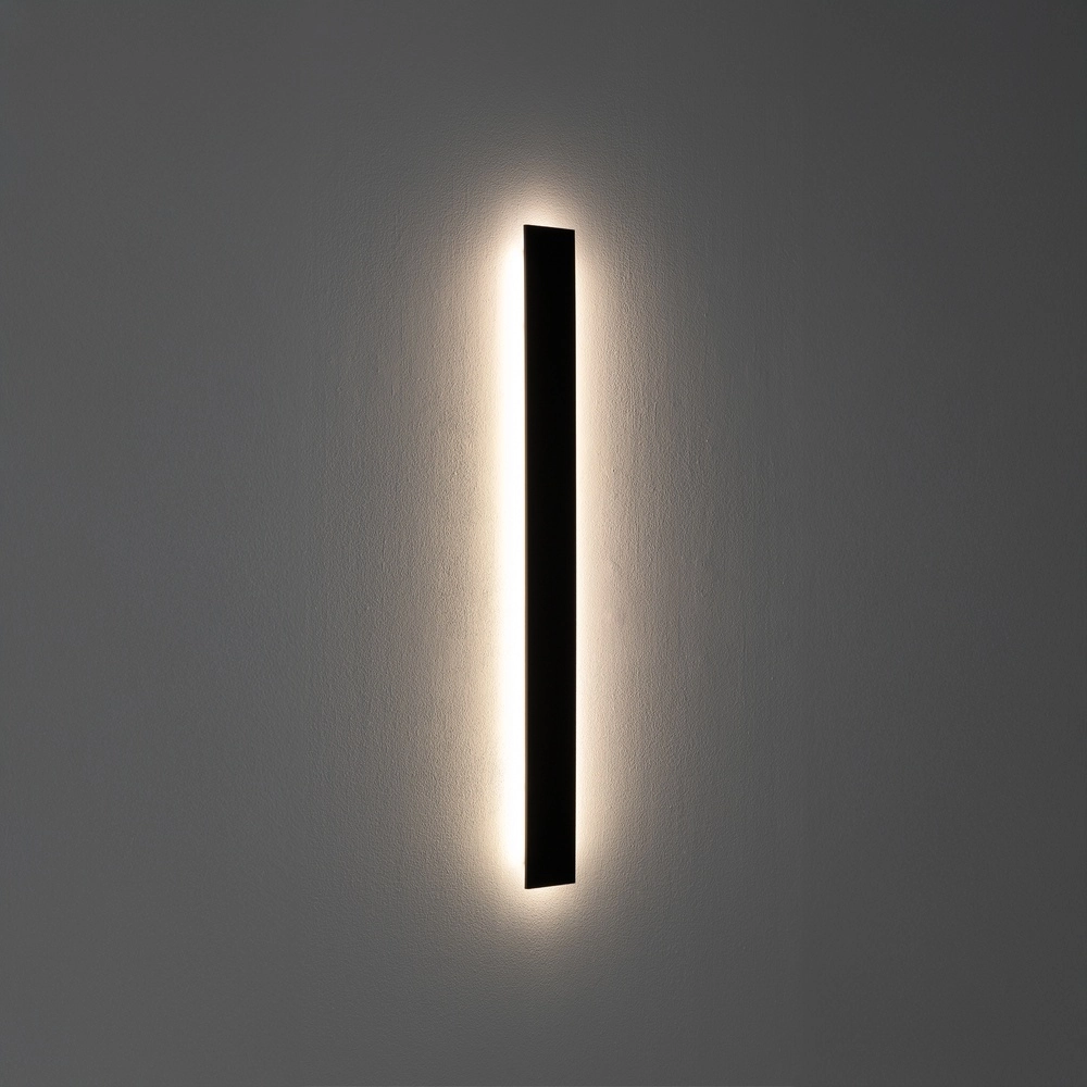 Moderne wandlamp Comma Led zwart 78cm Lyora 5903139118767