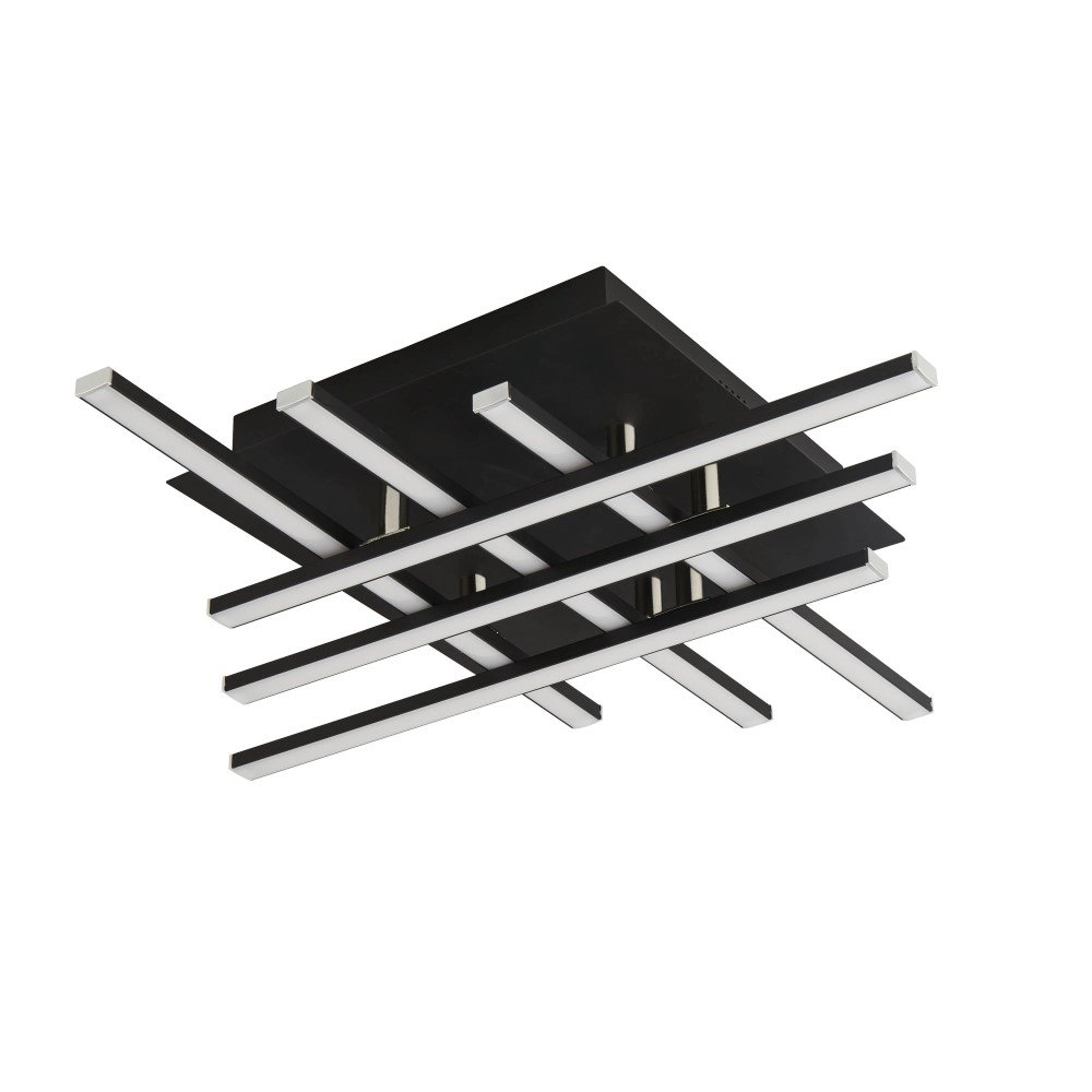 Led plafondlamp Matrix 6-lichts zwart Searchlight 5053423155401