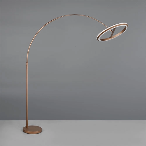 Vloerlamp Amador mokka bruin Trio 4017807688177