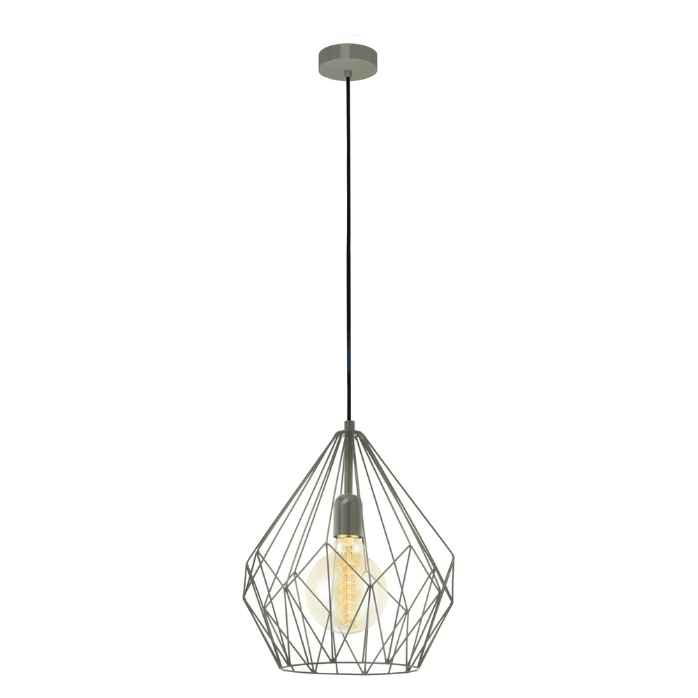 Grijze hanglamp Carlton Ø 31cm - E27