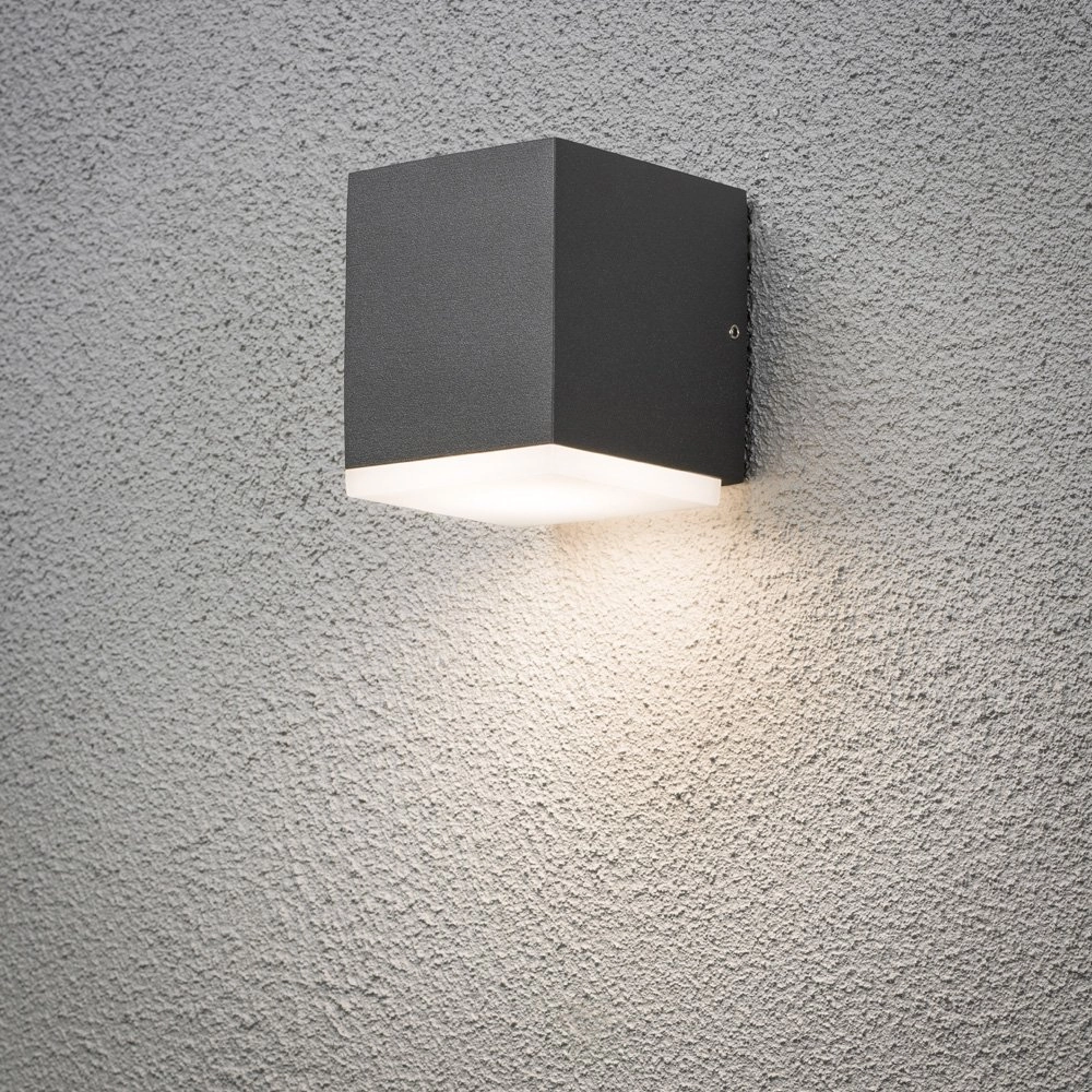Wandspot Monza Down antraciet KonstSmide 7318307990379