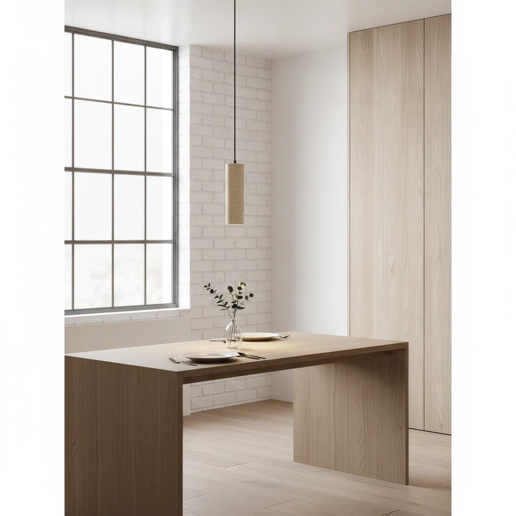 Moderne pendel hanglamp Melony zand bruin
