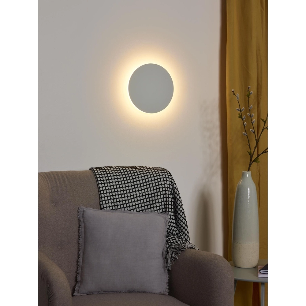 Design wandlamp Eklyps Led Ø 25cm wit Lucide 5411212460264
