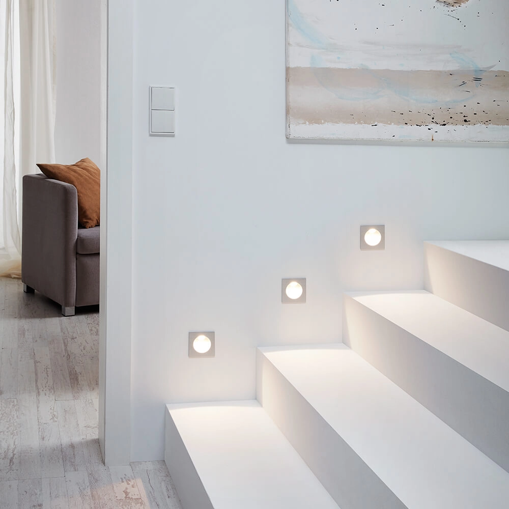 Inbouw trapverlichting Zarate 8cm wit Eglo 9002759969011