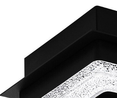 Led plafondlamp Fradelo 1 4w - 3000K - 14cm zwart Eglo 9002759993245