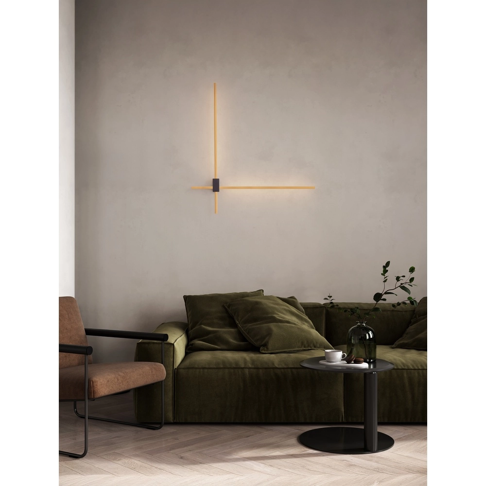 Strakke wandlamp Peak goud Lyora 5212017473714