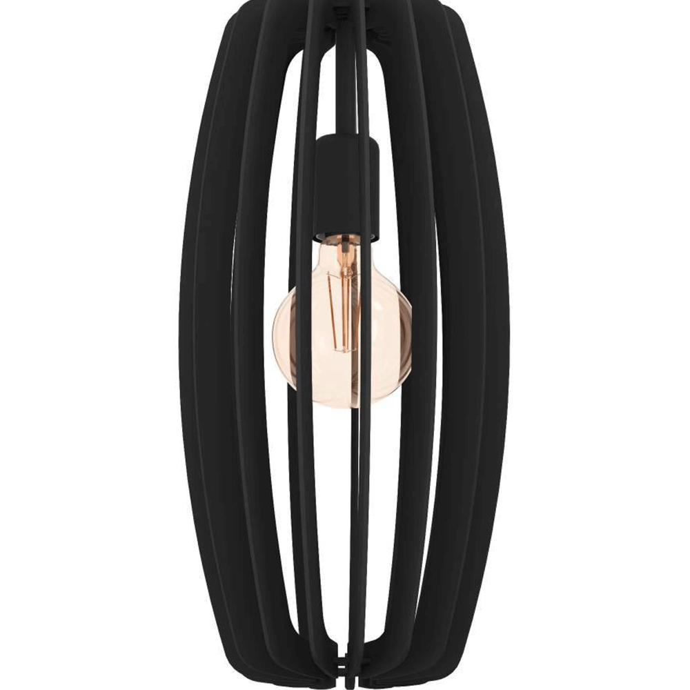 Zwarte hanglamp Bajazzara Ø 26cm Eglo 9008606244348