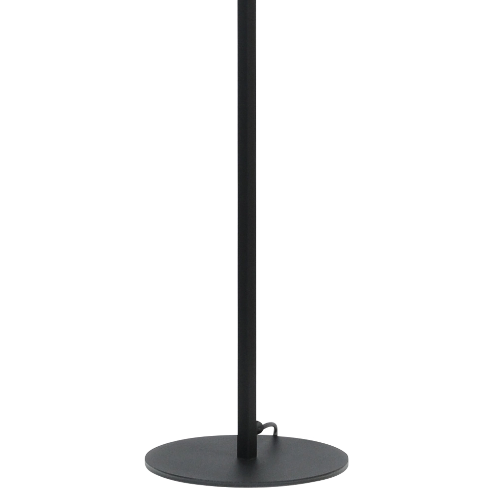 Zwarte vloerlamp Venus 175cm met okergele lampenkap Masterlight 8718121207476