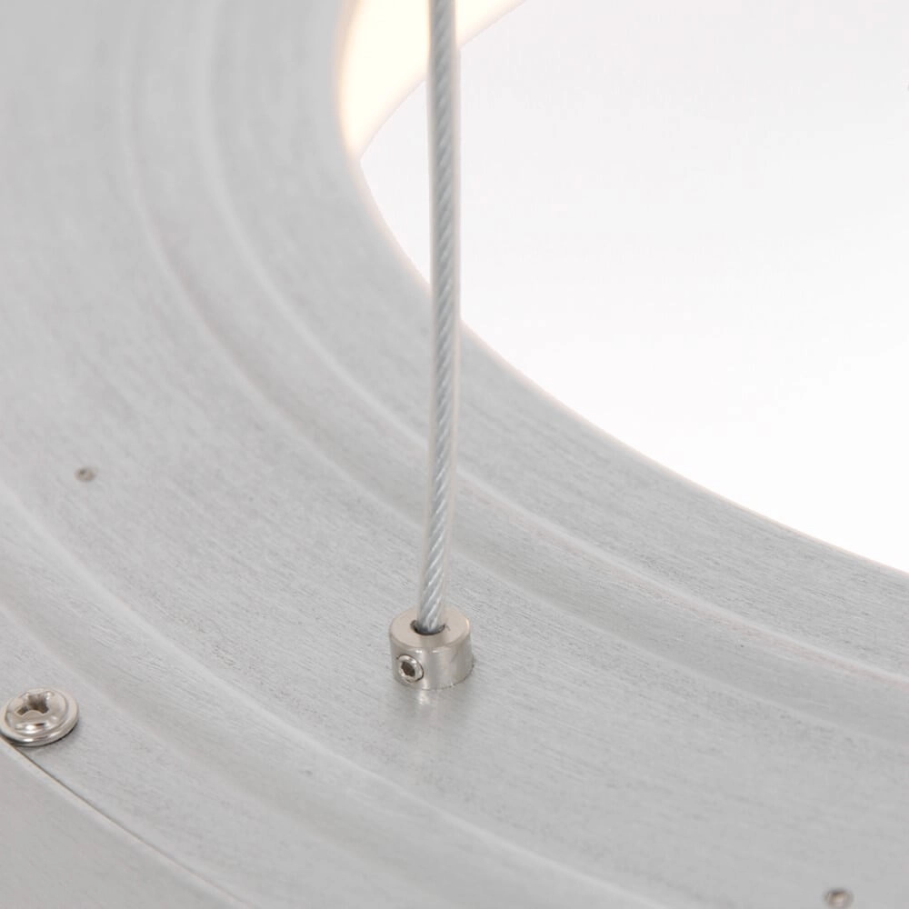 Led hanglamp Ringlede Ø 48cm metaalgrijs Steinhauer 8712746135213
