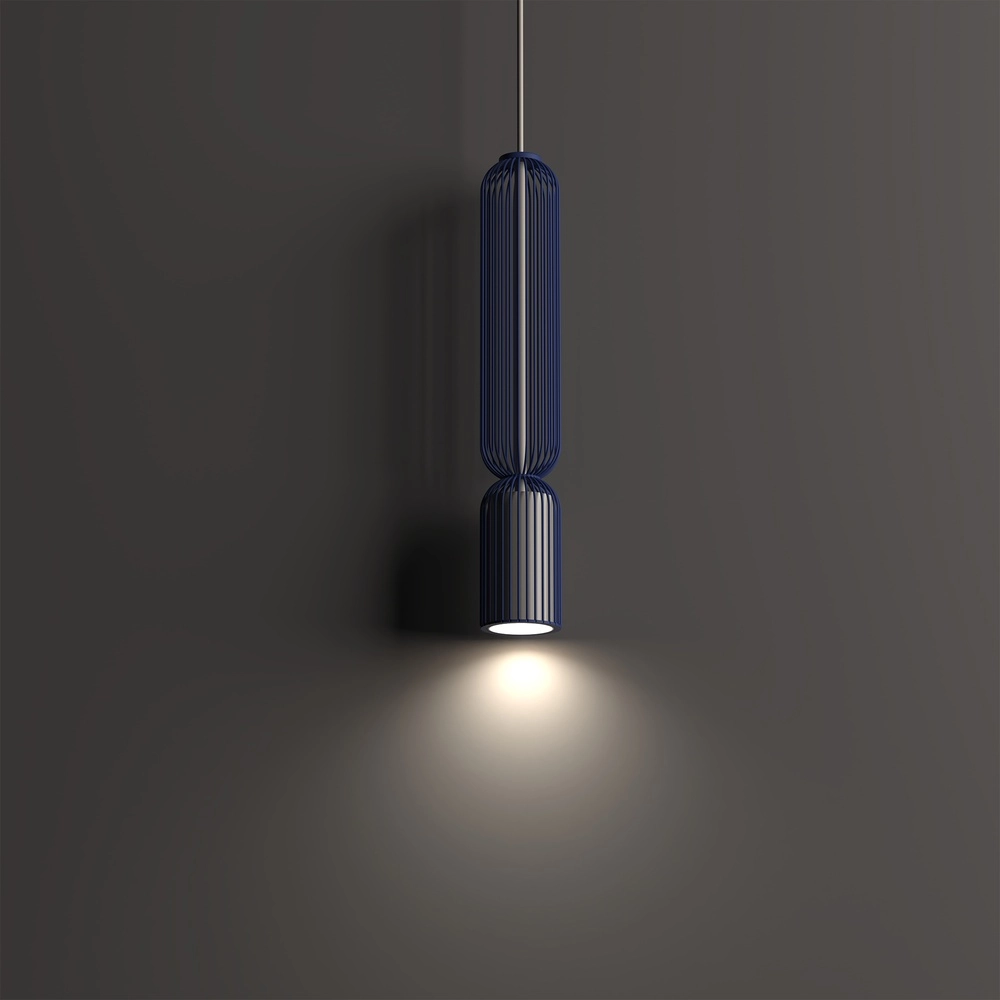 Hanglamp Singles 40,5cm marine blauw Lyora 5903139122023