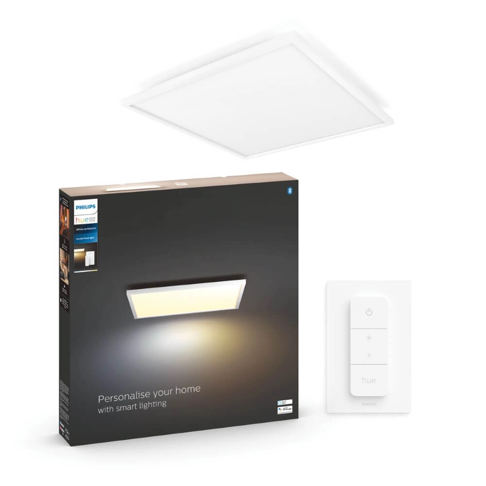 Vierkante plafondlamp Hue Aurelle - White Ambiance 60cm Wit Philips 8719514382640