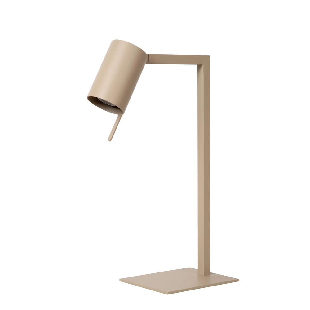 Moderne bureaulamp Lesley zand bruin