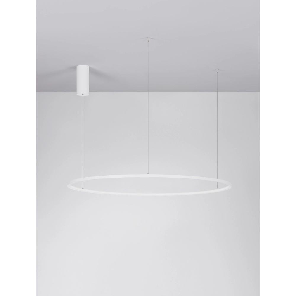 Ronde hanglamp Tarquin wit Ø 100cm Lyora 5212017438331
