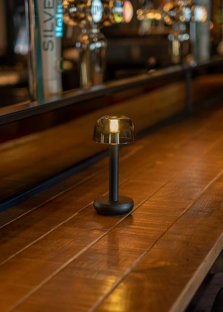 Oplaadbare tafellamp Two Black Smoked Humble 7446023311373