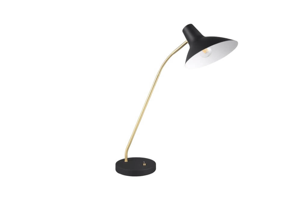 Strakke bureaulamp Traveller zwart Trio 4017807613711