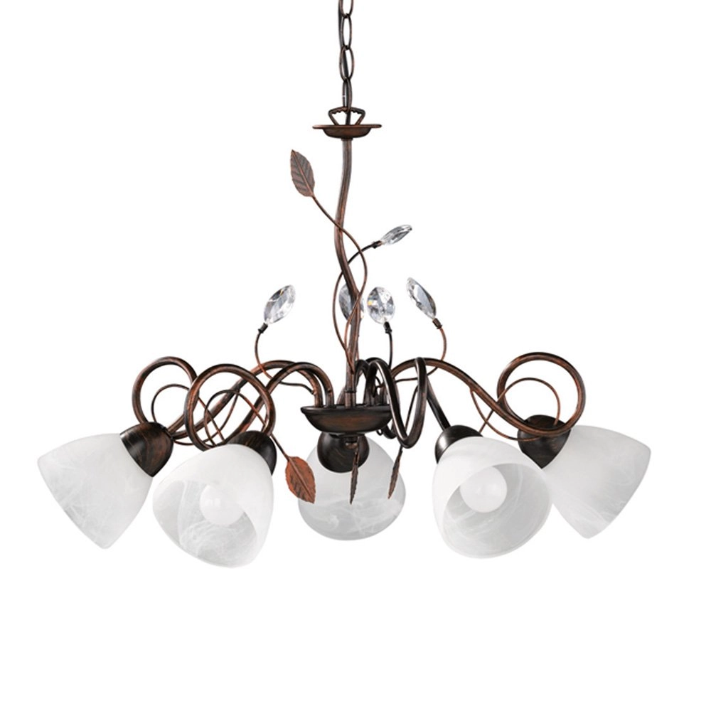 Antieke kroonluchter Traditio 5-lichts Trio 4017807354164