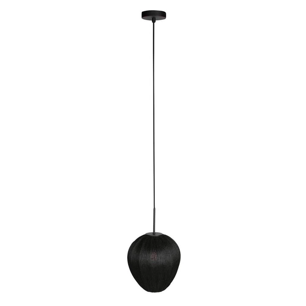 Hanglamp HaloSwap met zwarte stoffen kap Ø 25cm Steinhauer 8712746179781