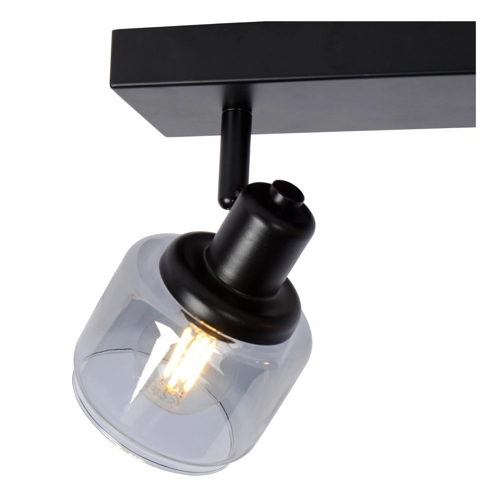 Plafondlamp Bjorn 2-lichts zwart Lucide 5411212771230
