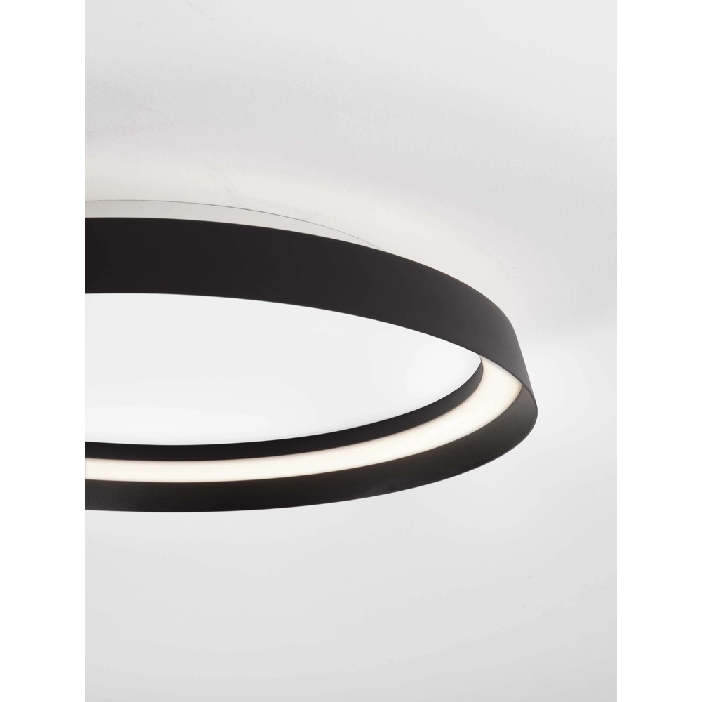 Design plafonniere Ormi Ø 45cm zwart Lyora 5212017463098