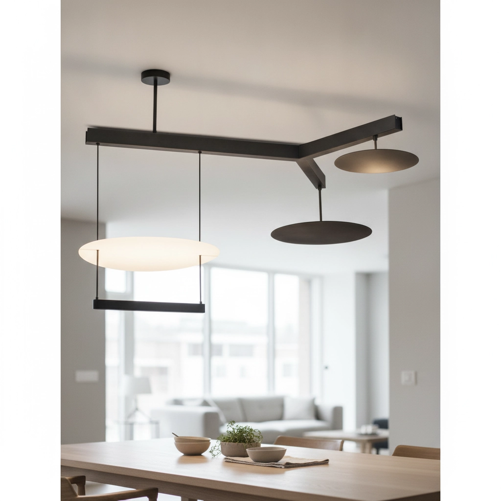 Hanglamp Diona zwart met wit