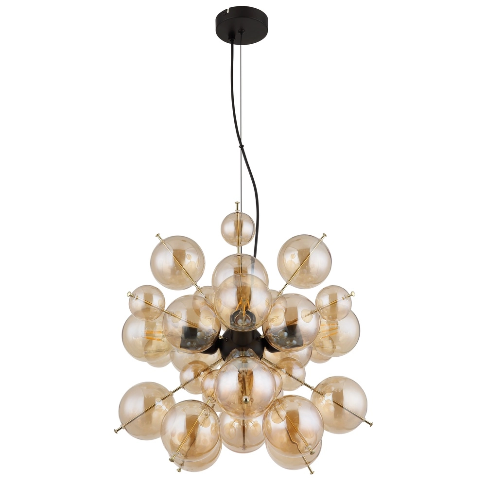 Unieke hanglamp Udo amber glas Ø 51cm Globo 9007371509171