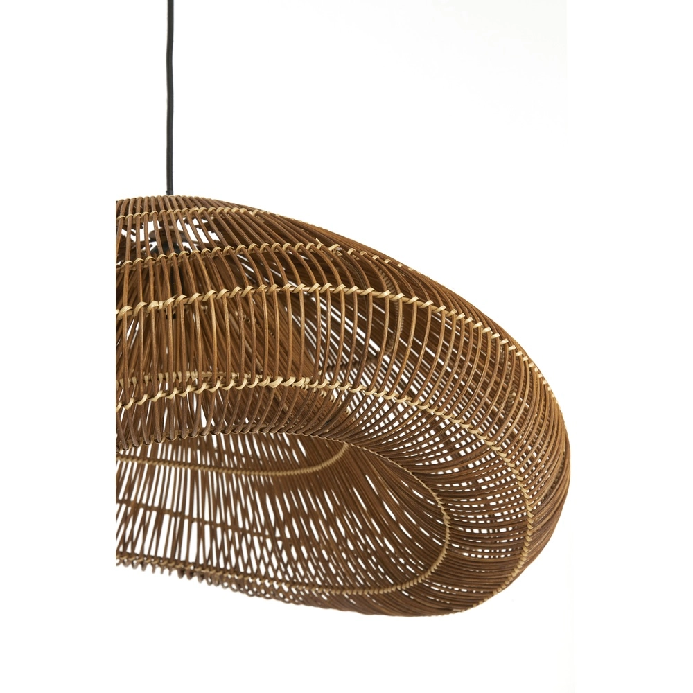 Rotan hanglamp Janzur Ø 65cm - donkerbruin Light & Living 8717807820565