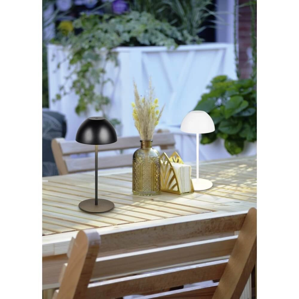 Oplaadbaar tafellampje Ortiz wit Trio 4017807643305