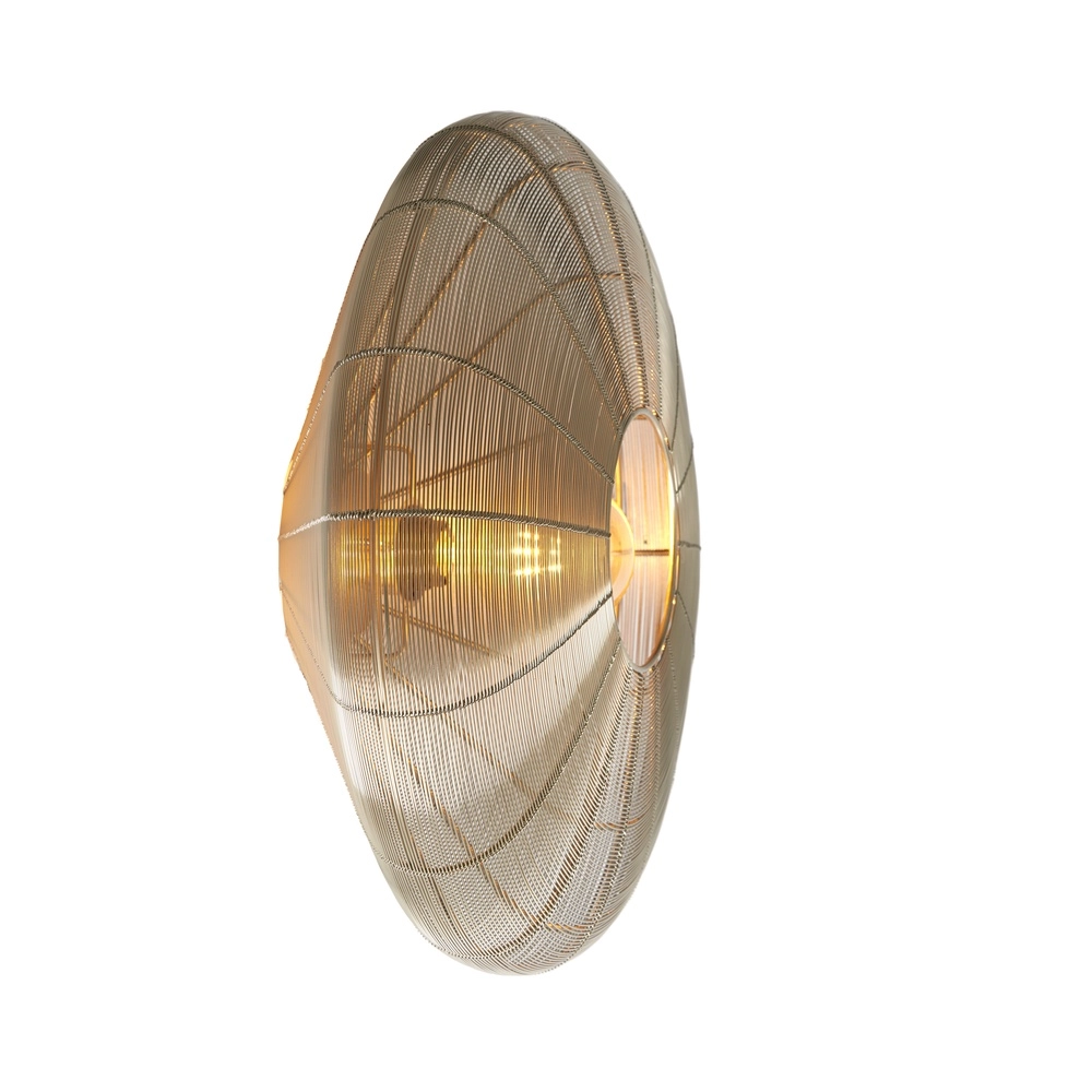 Metalen plafondlamp Bahoto Ø 51cm - licht goud Light & Living 8717807706074