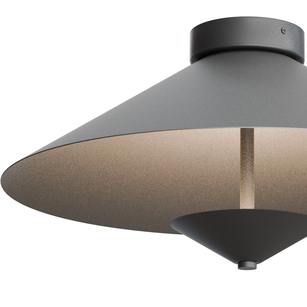 Plafondlamp Ceppo zwart Ø 45cm Masterlight 8718121398150