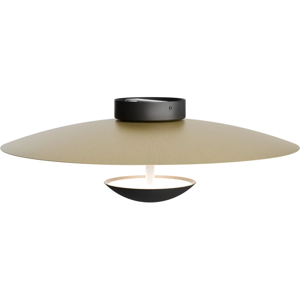 Plafondlamp 16cm Scala Ø 45cm zwart met goud Masterlight 8718121389615