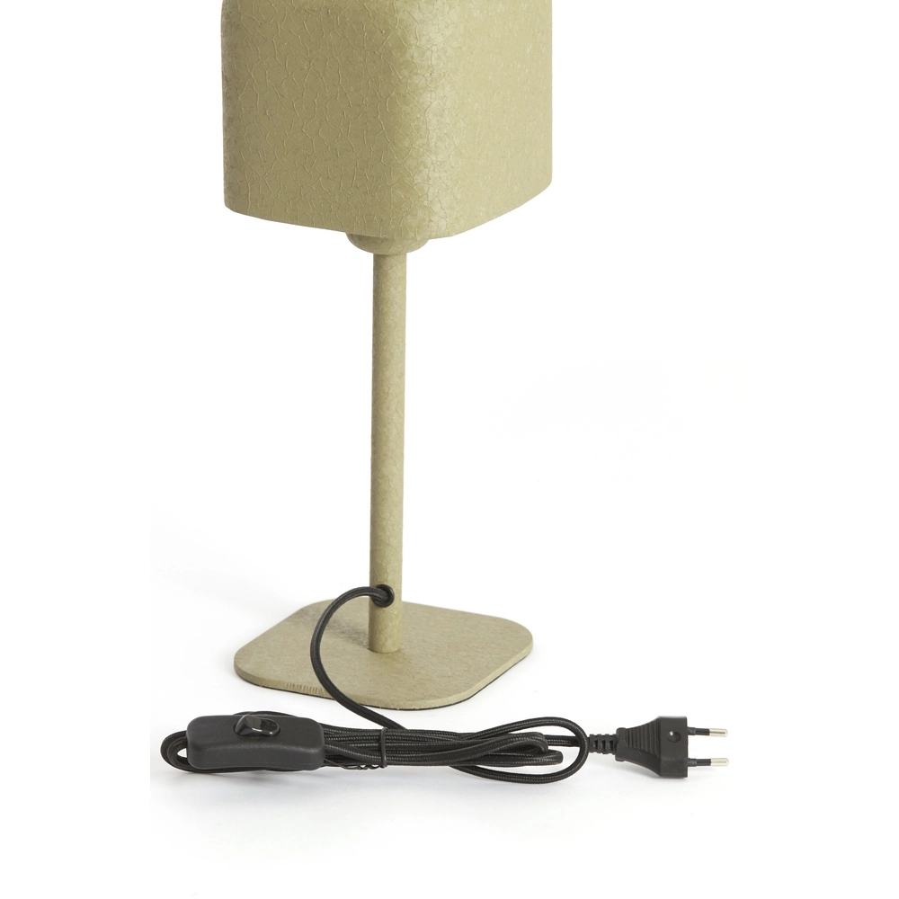 Nachtkastlamp Elenie 13x13cm - mat olijfgroen Light & Living 8717807818661