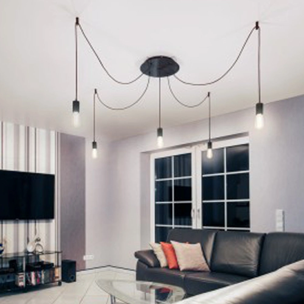 Zwarte pendel hanglamp Fitu SLV 4024163173841