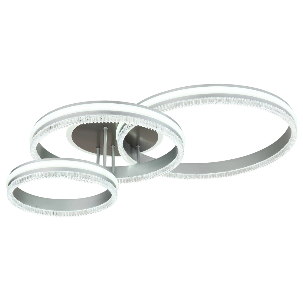 Plafondlamp Francine gunmetal 3 ringen Globo 9007371589630